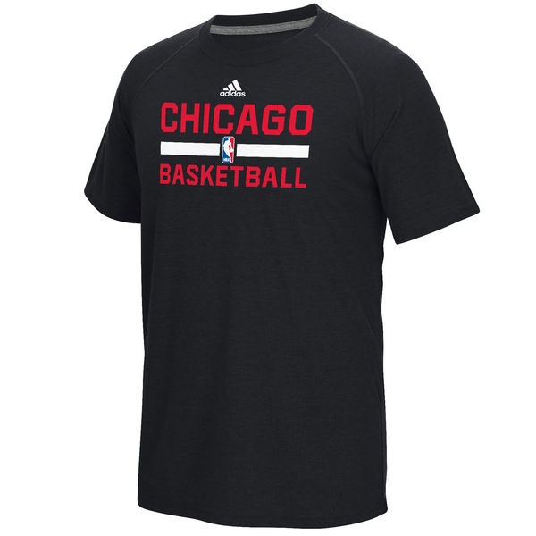 NBA Men Chicago Bulls adidas OnCourt Climalite Ultimate TShirt Black